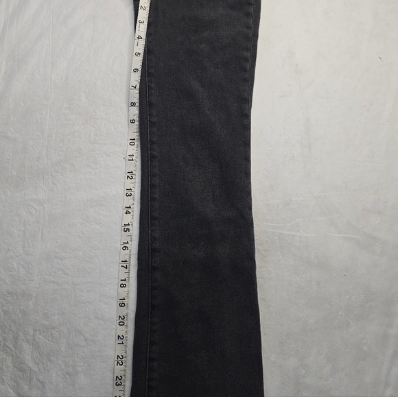 Madewell Mid-Rise Kick Out Jeans Washed Charcoal Gray Denim Mid Rise Cropped 23 - Picture 12 of 12